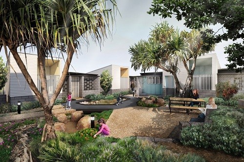 Artists impression of Gold Coast Social Housing Demonstration Project by Anna OGorman 