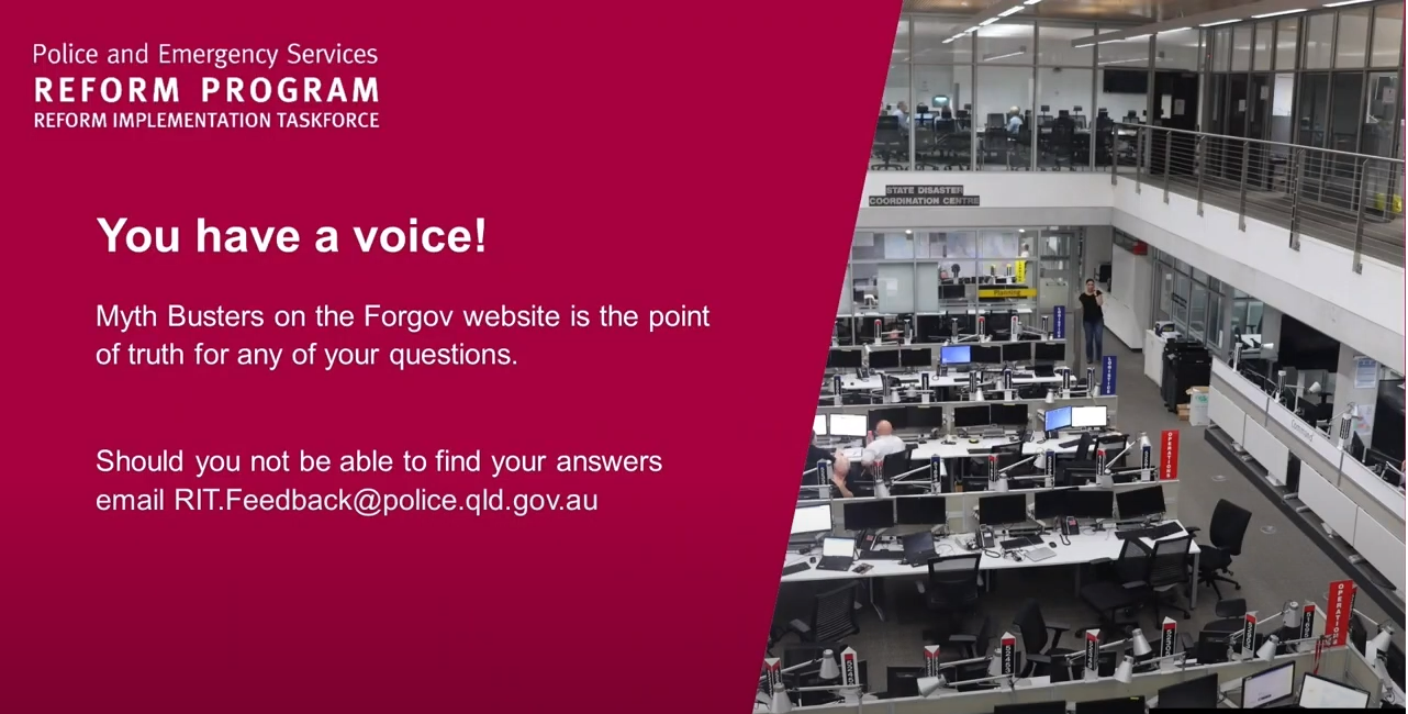 Disaster Management Townhall - You have a voice screenshot